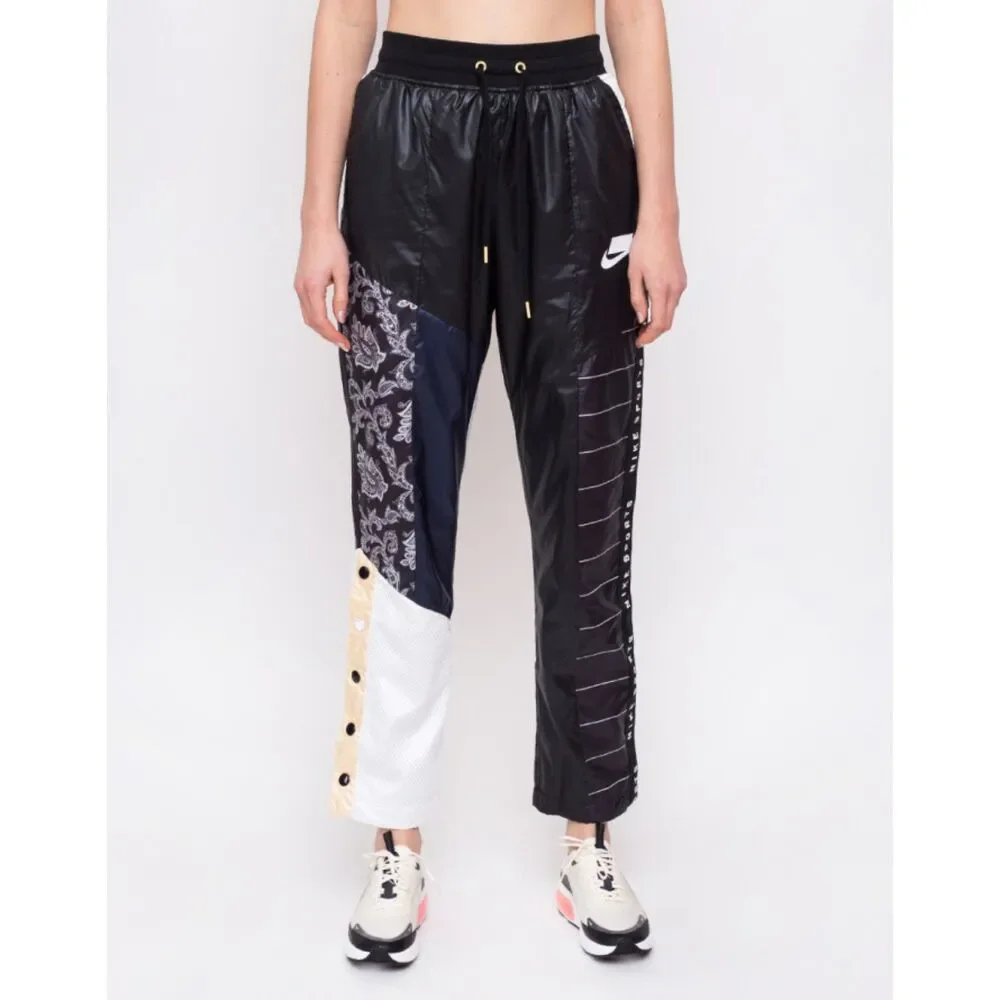Nike Sportswear Track Athletic Pants NSW Woven Black AR2940-010 Womens Small